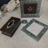 جا دستمالی و سطل آشغال