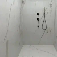 پلاسترسیمان سیاه وسفید وکاشی کاری