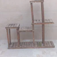 پایه گل چوبی