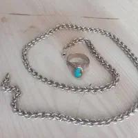 زنجیروار انگشتر نقره