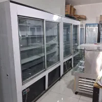 ۲ عدد یخچال ایستاده  پرده هوا ست موتور دانفوس