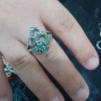 انگشتر نقره نگین دار زنانه