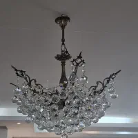 لوستر ۶ شاخه، برنج، شیک و تمیز