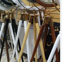 ساعت ایستاده سه پایه چوبی رنگ قهوه ای