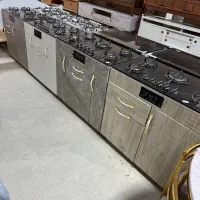 اجاق گاز طرح فر کابینتی رویه شیشه رویه استیل