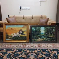 چهار تابلو رنگ روغن قابل شستشو