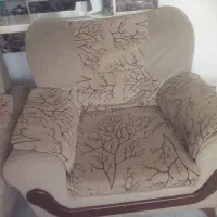 مبل ۶ نفره پارچه با میز پذیرایی و ۶ صندلی ناهارخور|مبلمان خانگی و میز عسلی|پردیس, فاز ۸|دیوار