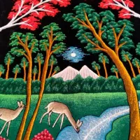 پارچه مخملی برای تابلو خیلی قدیمی