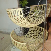 سبد دوطبقه و سبد میوه استیل نو نو|ظروف سرو و پذیرایی|کرج, شهرک شهرداری|دیوار