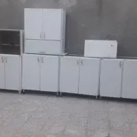 کابینت کار کرده رنگ کوره ای