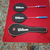 فروش فوری راکت بدمینتون اصل ویلسون اورجینال(قدیمی)|ورزش‌های توپی|تهران, شهرک آزادی|دیوار