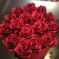 گل رز روبانی.. بسیارزیبا، شکیل وماندگار|گل مصنوعی|رشت, توشیبا|دیوار