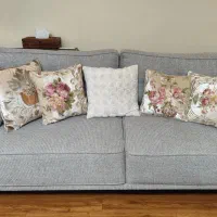 کاور کوسن مخمل گلدوزی اسپانیا کاملا نو