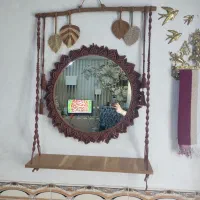 آینه مکرومه بافی