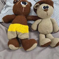 دوعروسک بافت خرسی