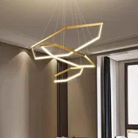 لوستر مدرن چند ضلعی سه طبقه