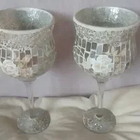 ۲عدد جام۳۰سانتی بزرگ تزاینی قشنگ