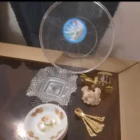 ظروف نعلبکی پسته خوری  قدیمی انتیک عتیقه