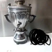 وسایل قدیمی سماور و قابلمه چراغ سماور برقی