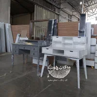 میز تحریر کتابخانه دار پایه چوبی مدل ATHENA