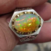 انگشتر نقره اوپال استرالیا