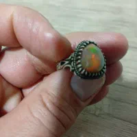 انگشتر نقره اوپال اتیوپی اشکی