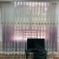 پرده کامل همراه با زیر و قاب طلایی|پرده، رانر، رومیزی|ایذه, |دیوار