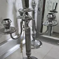 آینه و شمعدان در حد نو|صنایع دستی و سایر لوازم تزئینی|اصفهان, شیخ اشراق|دیوار