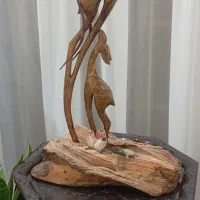 آهوی تمام چوب کار دست