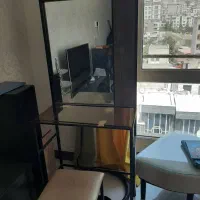 اینه کنسولی دو طبقه شیشه