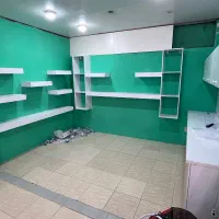 ست کامل قفسه ویترین لوازم خانگی سفید عمق ۹۰ بانه