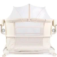 تخت برقی نوزاد برند hipp ترکیه رنگ کرم