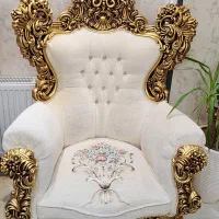 مبل سلطنتی ۹ نفره ناهارخوری ۸ نفره ساعت و ویترین