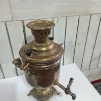 سماور زغالی قدیمی|کلکسیون اشیاء عتیقه|تربت‌حیدریه, قائم|دیوار