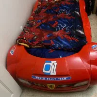 تخت ماشینی بچه گانه با کتابخانه ست|تخت و سرویس خواب|تهران, تهرانپارس غربی|دیوار