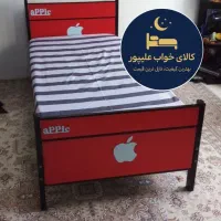 تخت خواب فلزی یکنفره اسپرت|تخت و سرویس خواب|مشهد, طلاب|دیوار