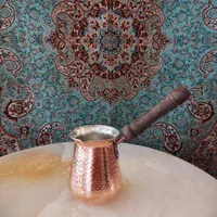 قهوه جوش مسی/ظروف مسی/شیر جوش/تولیدی کویر مس|قوری، کتری، قهوه‌ساز دستی|یزد, |دیوار