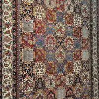 فرش۷۰۰ شانه دستبافتگونه خشتی رنگ‌های اصیل ایرانی