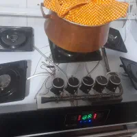 گاز پنج شعله ک شیشه صفحه شکسته