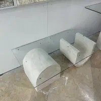 جلو مبلی میز سنگی