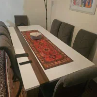 مبل ۷ نفره بانهار خوری ۸ نفره با صندلی و جلومبلی|مبلمان خانگی و میز عسلی|تهران, یوسف‌آباد|دیوار