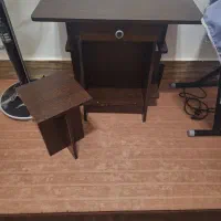 میزچرخ خیاطی با صندلی ام دی اف