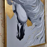 تابلو اسب یال آینه
