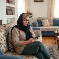 کار درمنزل با گوشی مخصوص بانوان