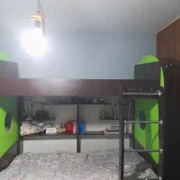 تخت mdf دو طبقه  بدون تشک