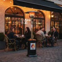 تولید و واردات هیتر تابشی چتری تراس محوطه باز