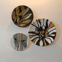 دیوارکوب سفالی تابلو نقاشی