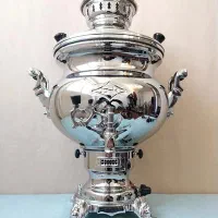 سماور گازی استیل ۱۰ لیتری/قلمکاری/تراش طرح هخامنش|سماور، چایساز، قهوهساز|زاهدان, |دیوار