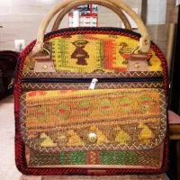 کیف سردوشی کوله پشتی گلیمی وجاجیم و ورنی دستبافت|کیف، کفش، کمربند|کرج, شهرک بنفشه|دیوار