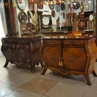 آینه کنسول معرق چوبی ۲درب خمرایی|بوفه، ویترین، کنسول|تبریز, |دیوار